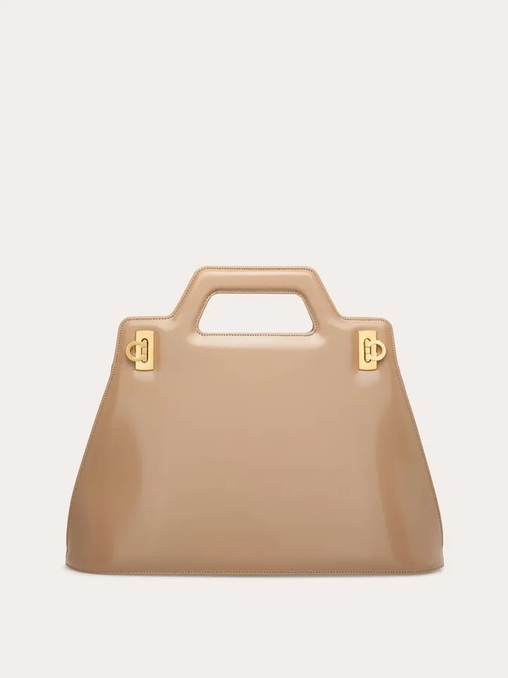 Ferragamo Women Wanda top handle Beige