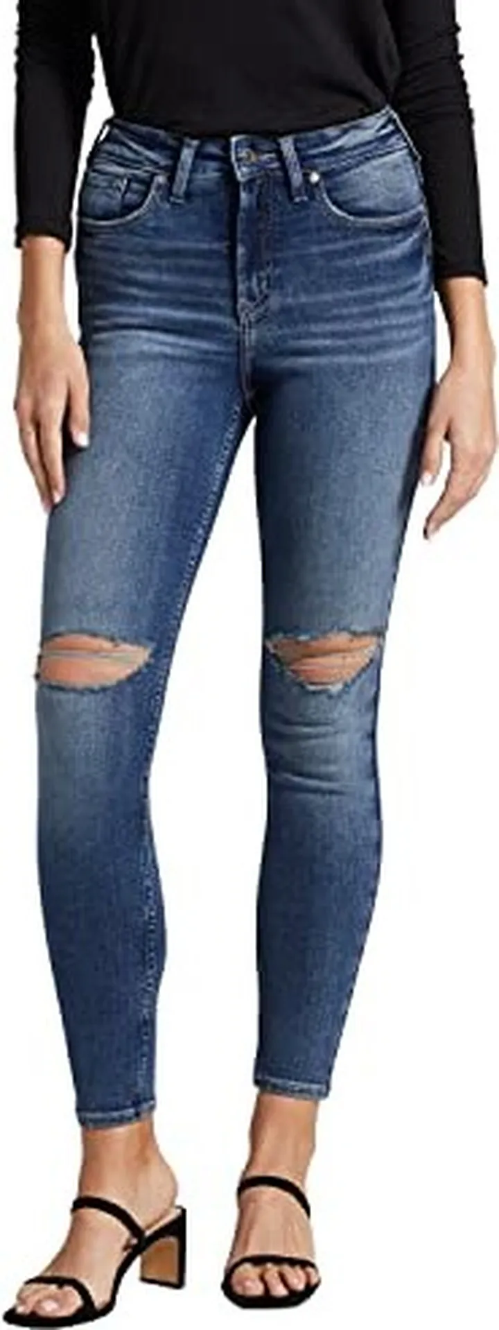 Silver Jeans Co. Women's Infinite Fit High Rise Skinny Leg Jeans