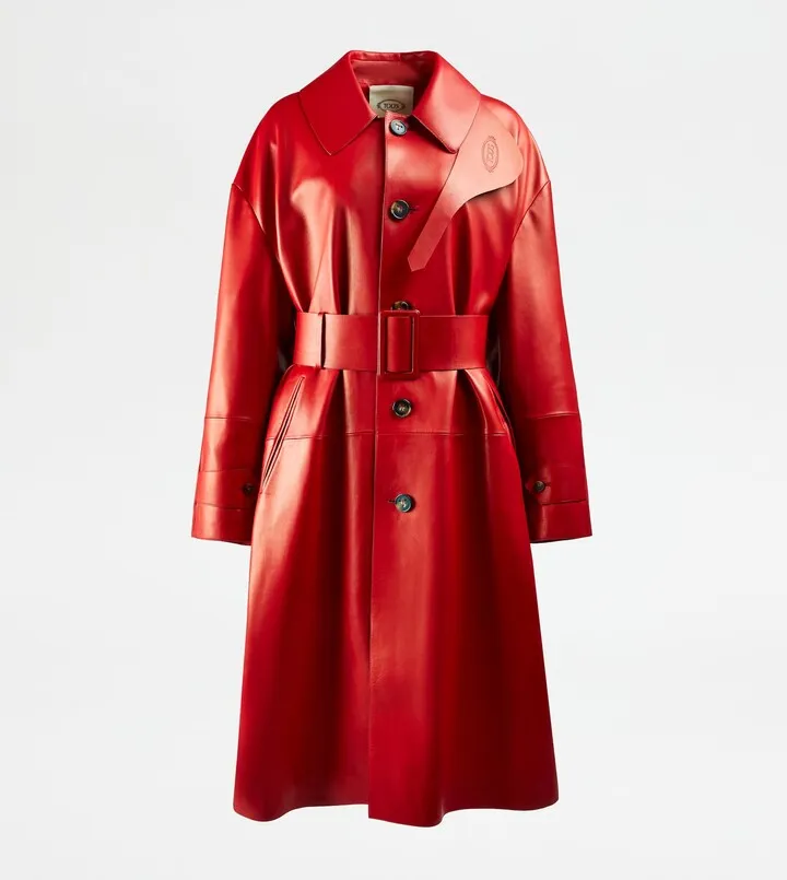 Trench Coat in Leather