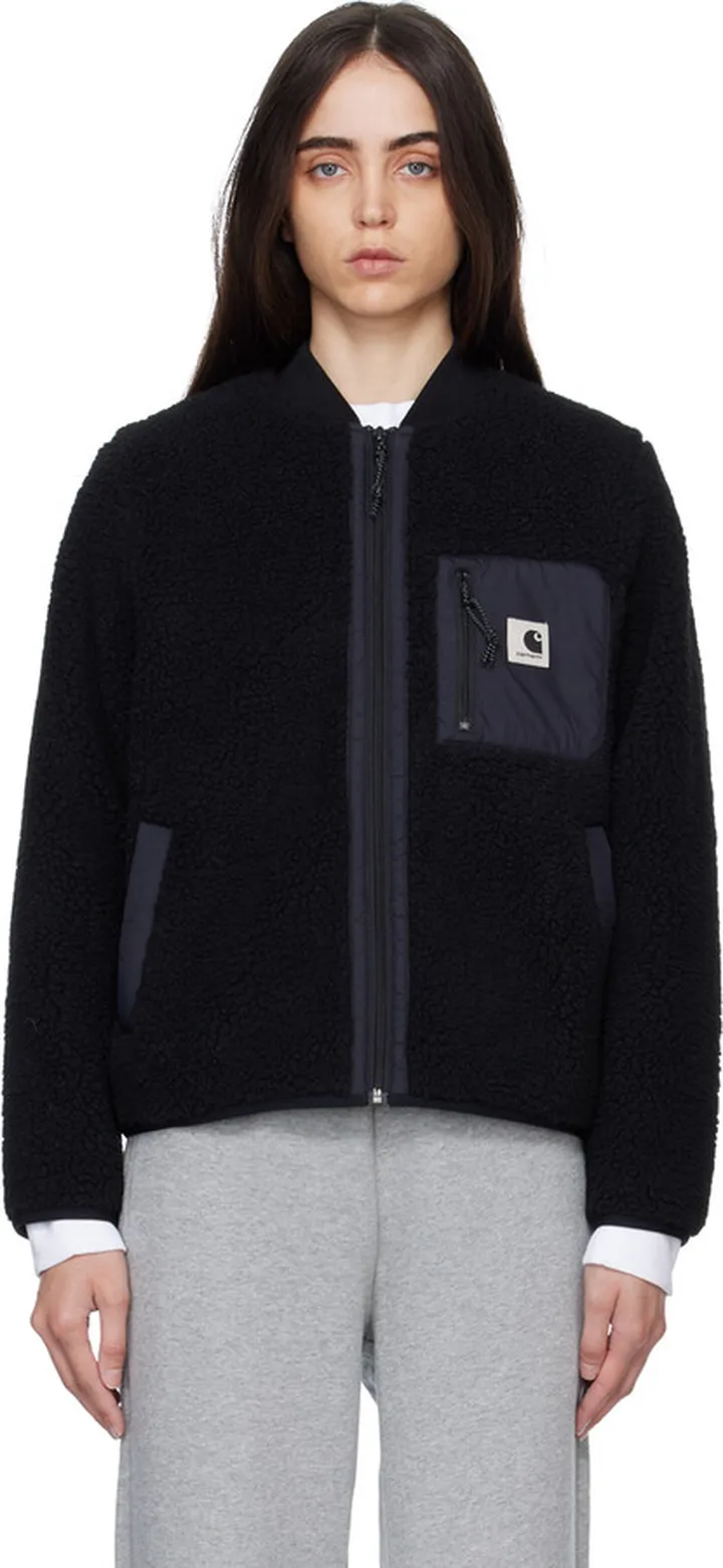 Carhartt Work In Progress Black Prentis Bomber Jacket