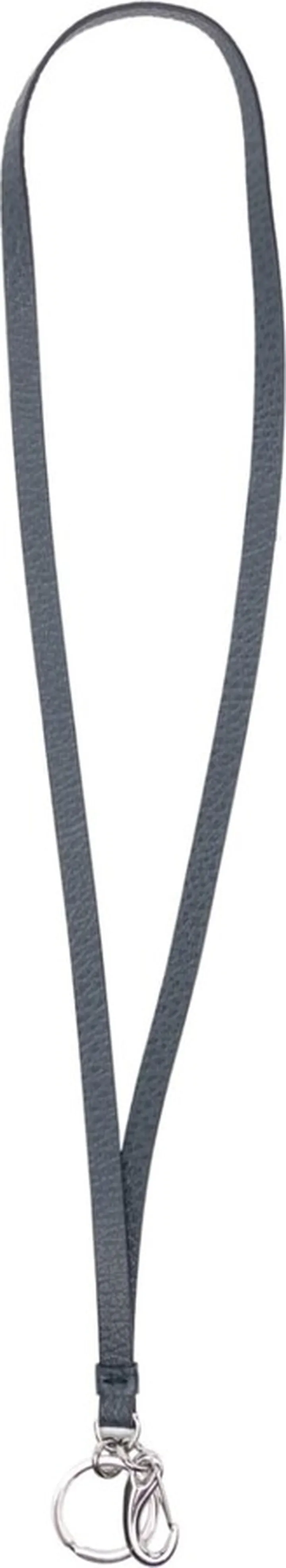 Logo-Detail Leather Keyring