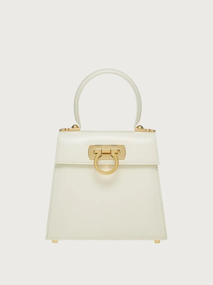 Ferragamo Women Iconic Top Handle (S) White