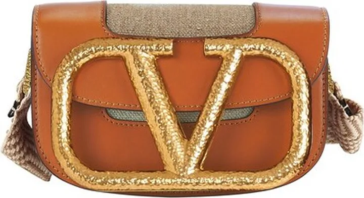 Small Supervee crossbody calfskin bag