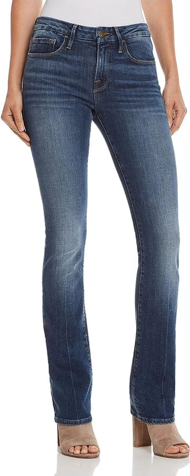Womens Slim Medium Wash Bootcut Jeans