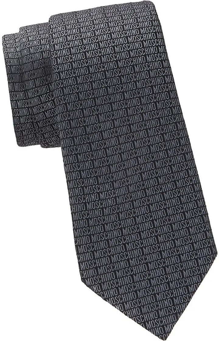 Logo Jacquard Silk Tie