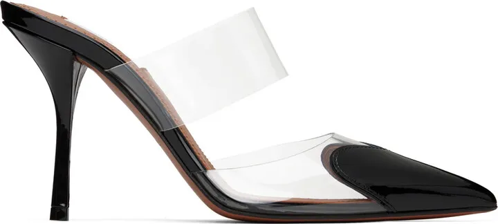 ALAÏA Black Cœur Mules