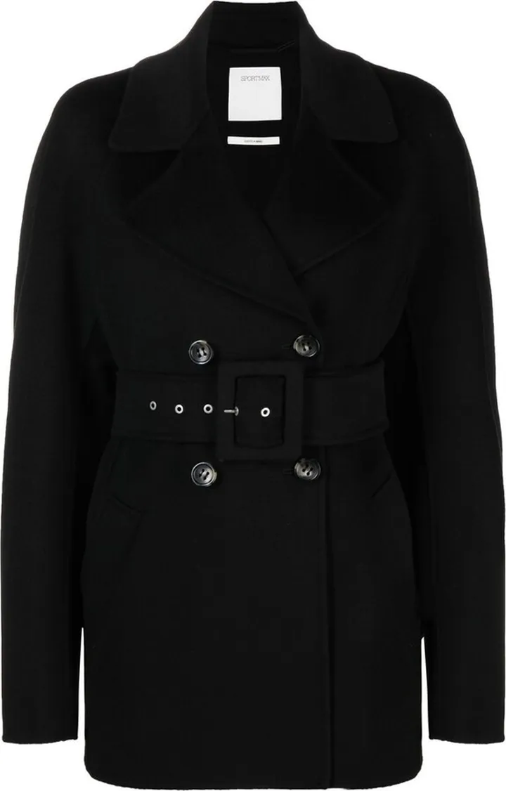 SPORTMAX- Belted Wool Coat