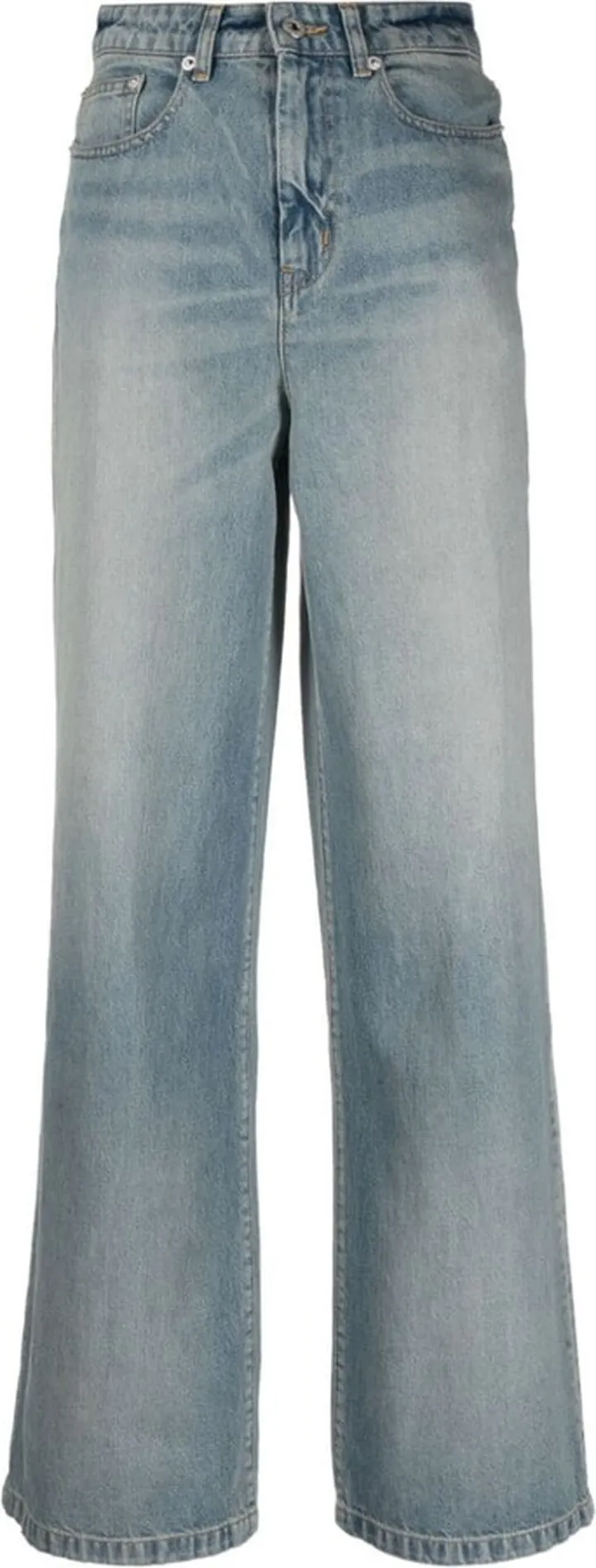 Logo-Patch Wide-Leg Jeans