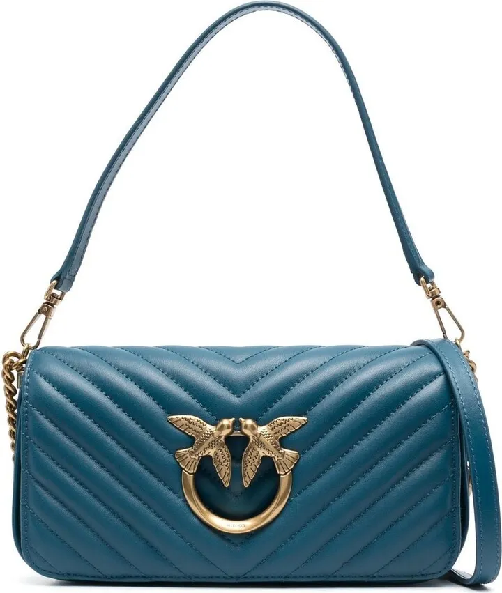 Small Love Chevron Quilted Shoulder Bag