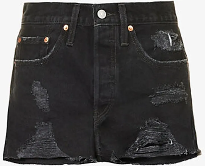 Womens Stowaway 501 Original High-rise Denim Shorts