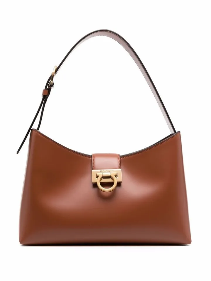 Trifolio leather shoulder bag