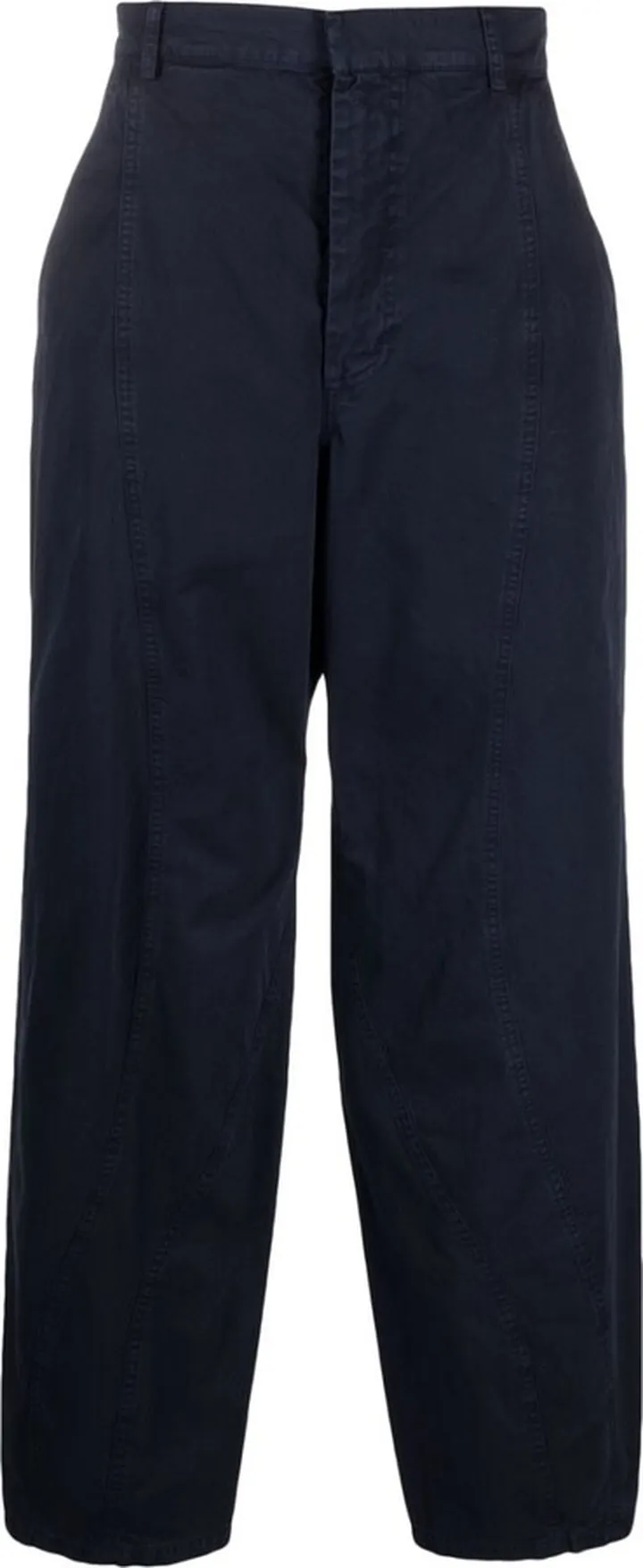 High-Rise Straight-Leg Trousers