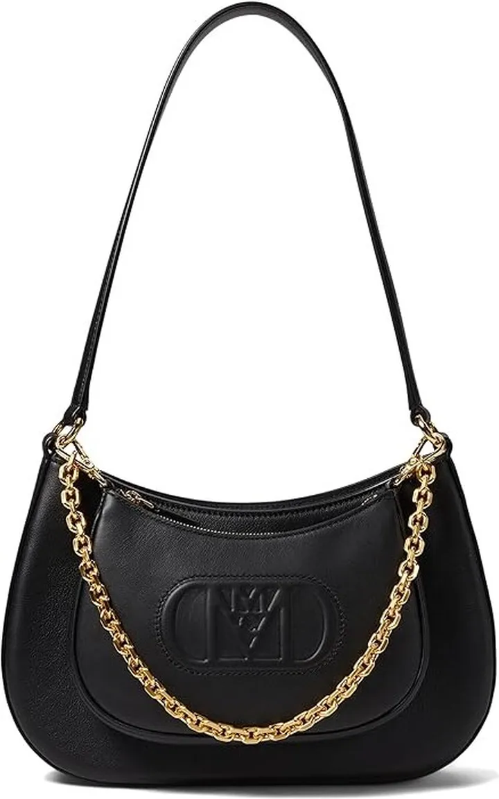 MCM Mode Travia Leather Shoulder Medium (Black) Handbags