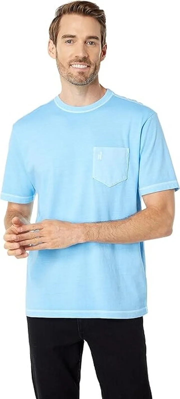 johnnie-O Dale Crew Neck T-Shirt (Malibu) Men's Clothing
