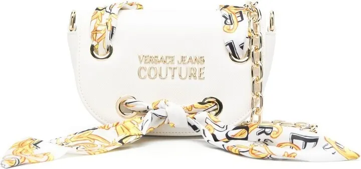 Baroque-Print Detail Shoulder Bag