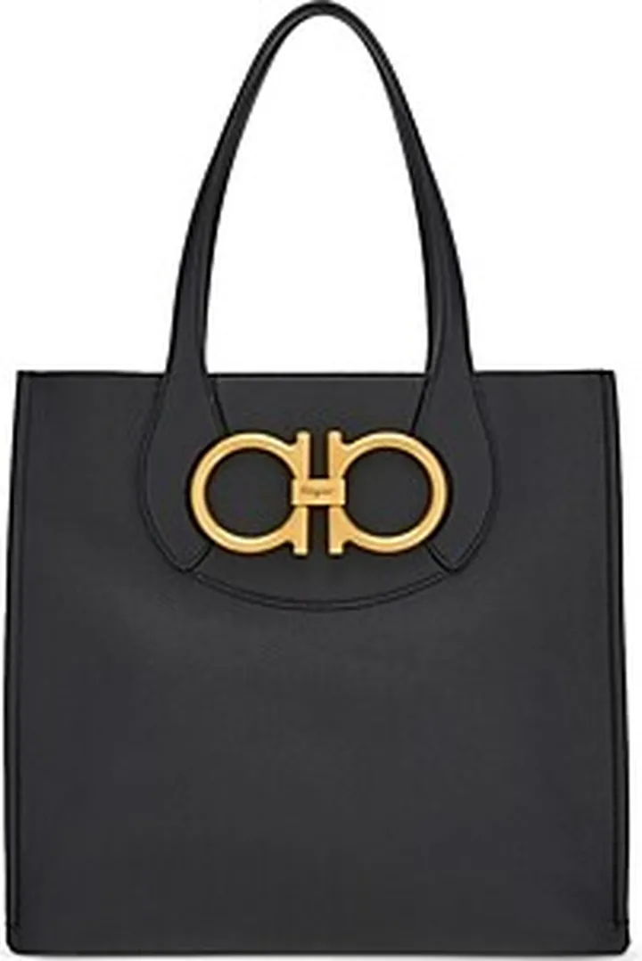 Salvatore Ferragamo Maxi Gianco Leather Tote