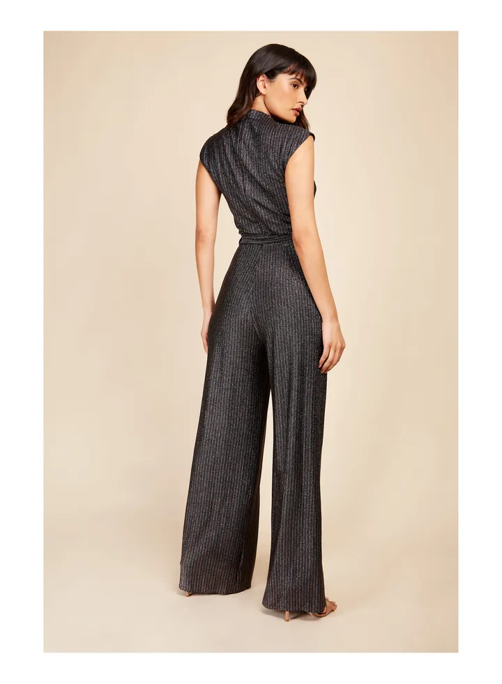 Little Mistress Black Metallic Jsuit