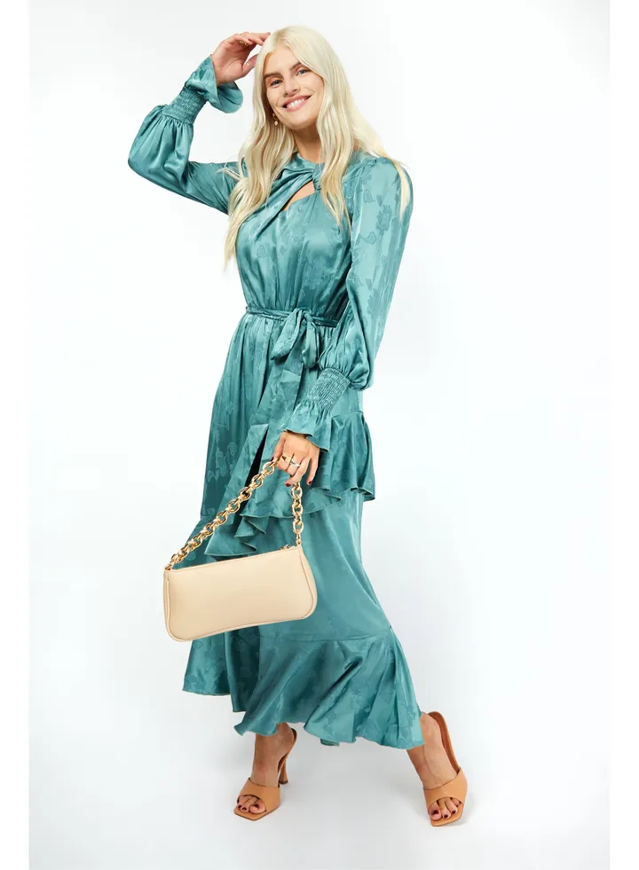 Little Mistress Wrap Midaxi Dress