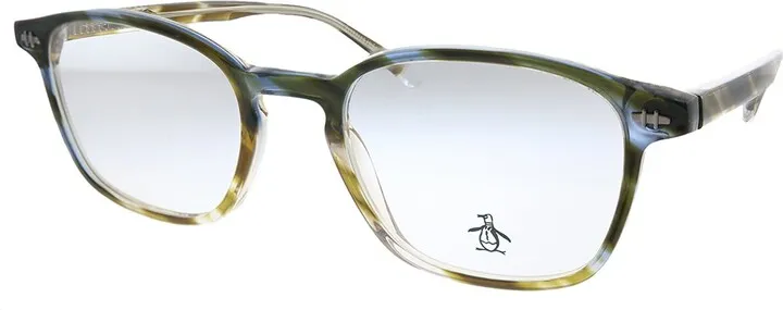 Original Penguin The Jones LT Unisex Square Eyeglasses Liquid Tortoise 50mm