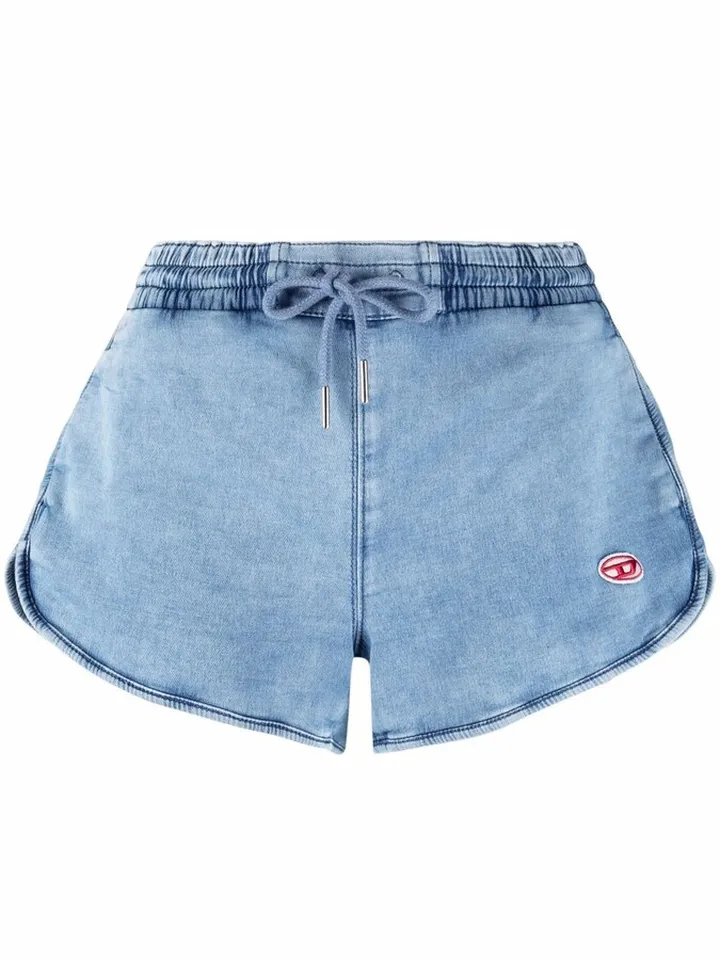 Logo Patch Drawstring Shorts