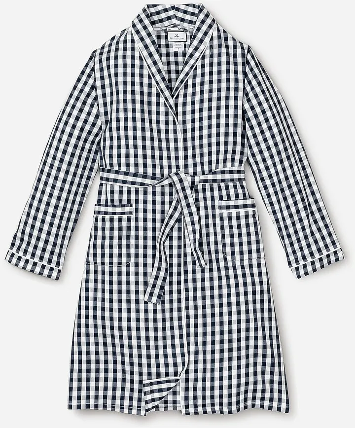 Petite Plume™ men's robe in gingham
