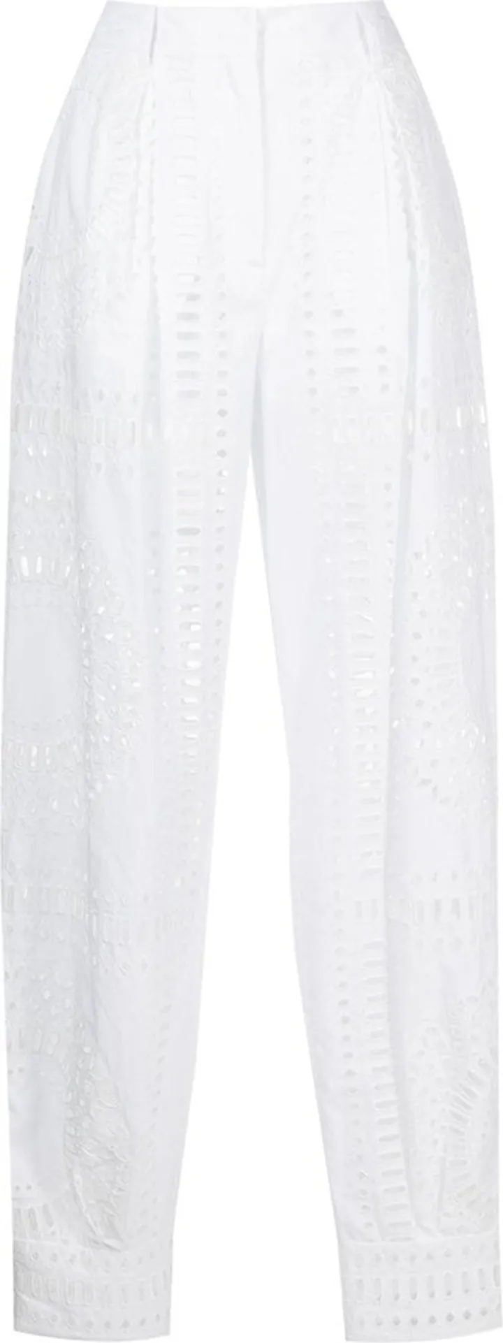 Cut Out-Detail High-Waisted Trousers