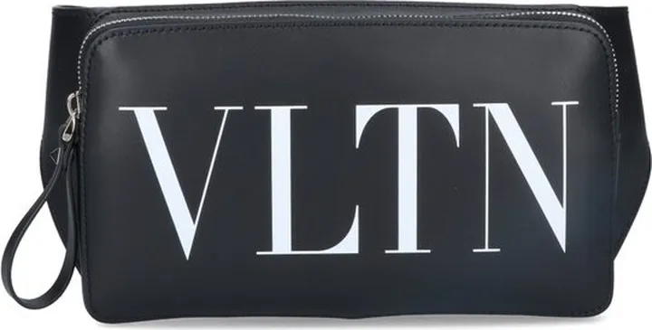 Valentino VLTN Logo Printed Zip-Up Belt Bag