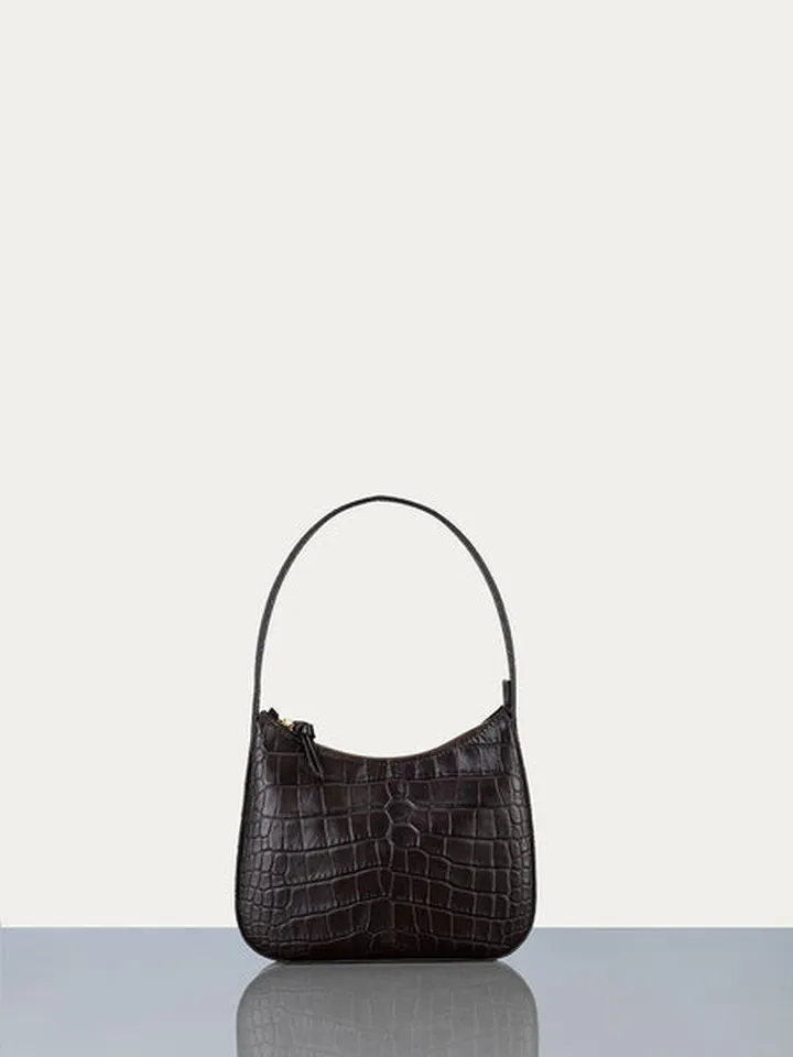 Shoulder Bag Chocolate Croc