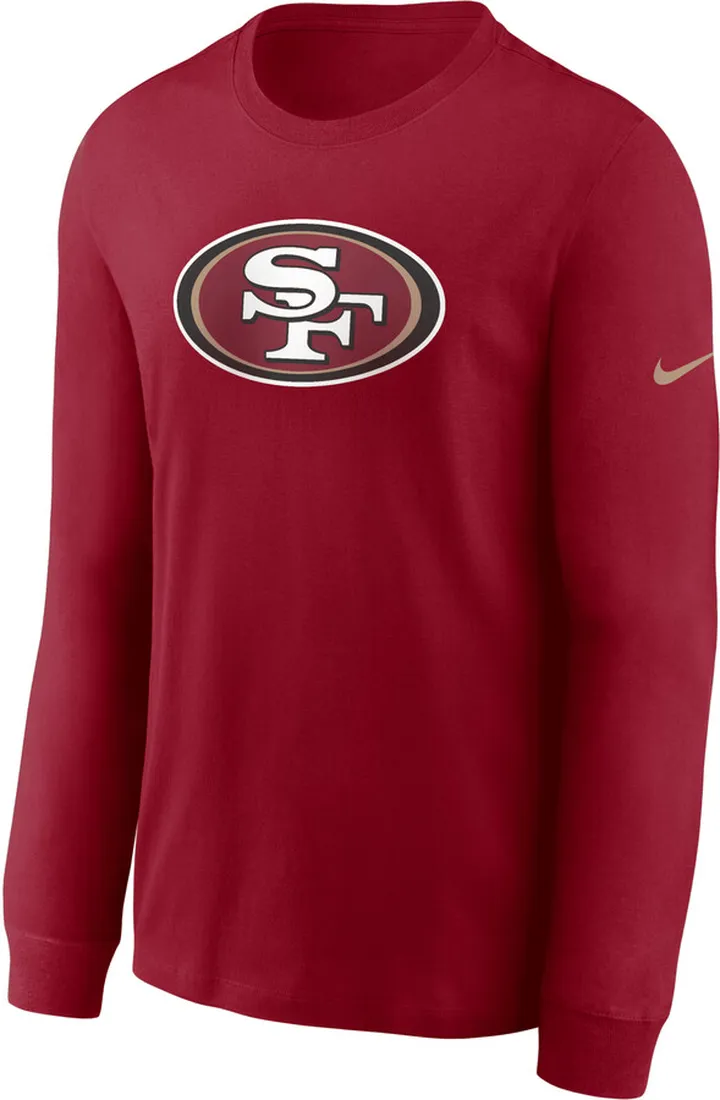 Nike Men's Primary Logo (NFL San Francisco 49ers) Men’s Long-Sleeve T-Shirt in Red
