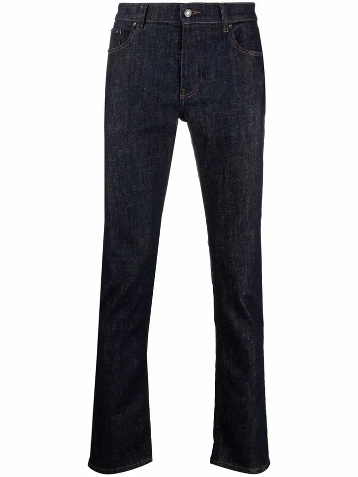 Logo-Patch Skinny Jeans