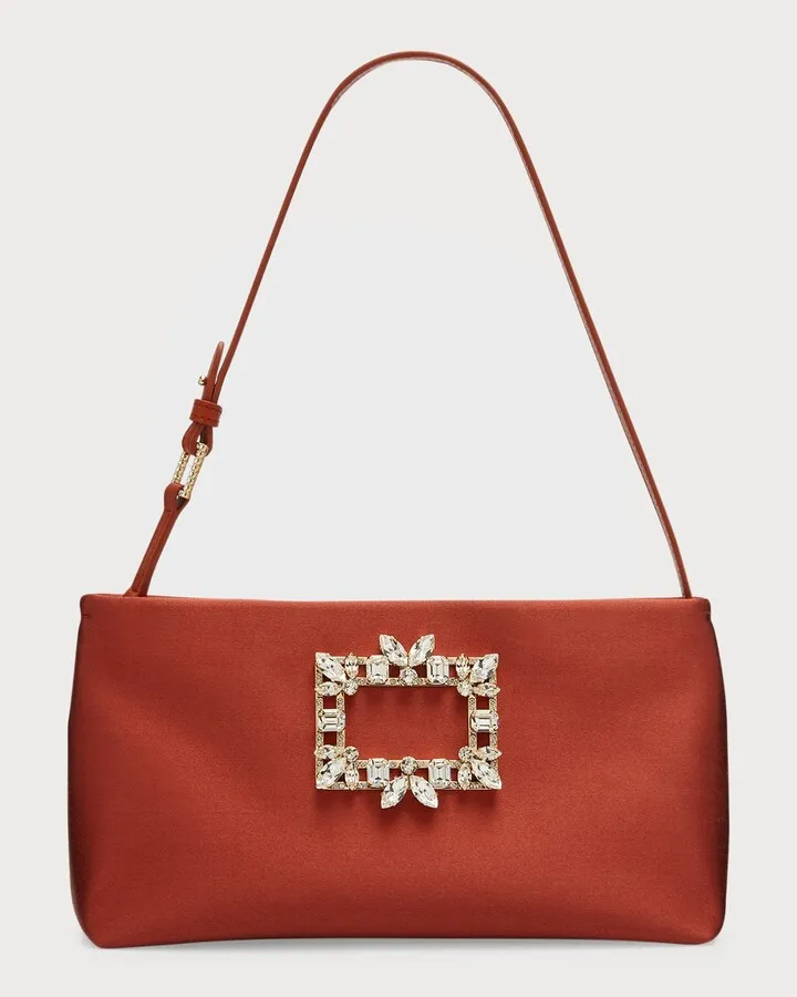 Nightlily Mini Buckle Satin Shoulder Bag
