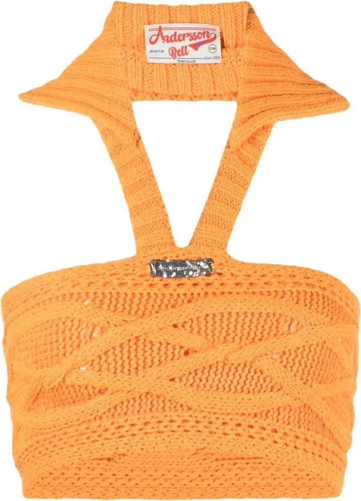 Halterneck Knitted Top