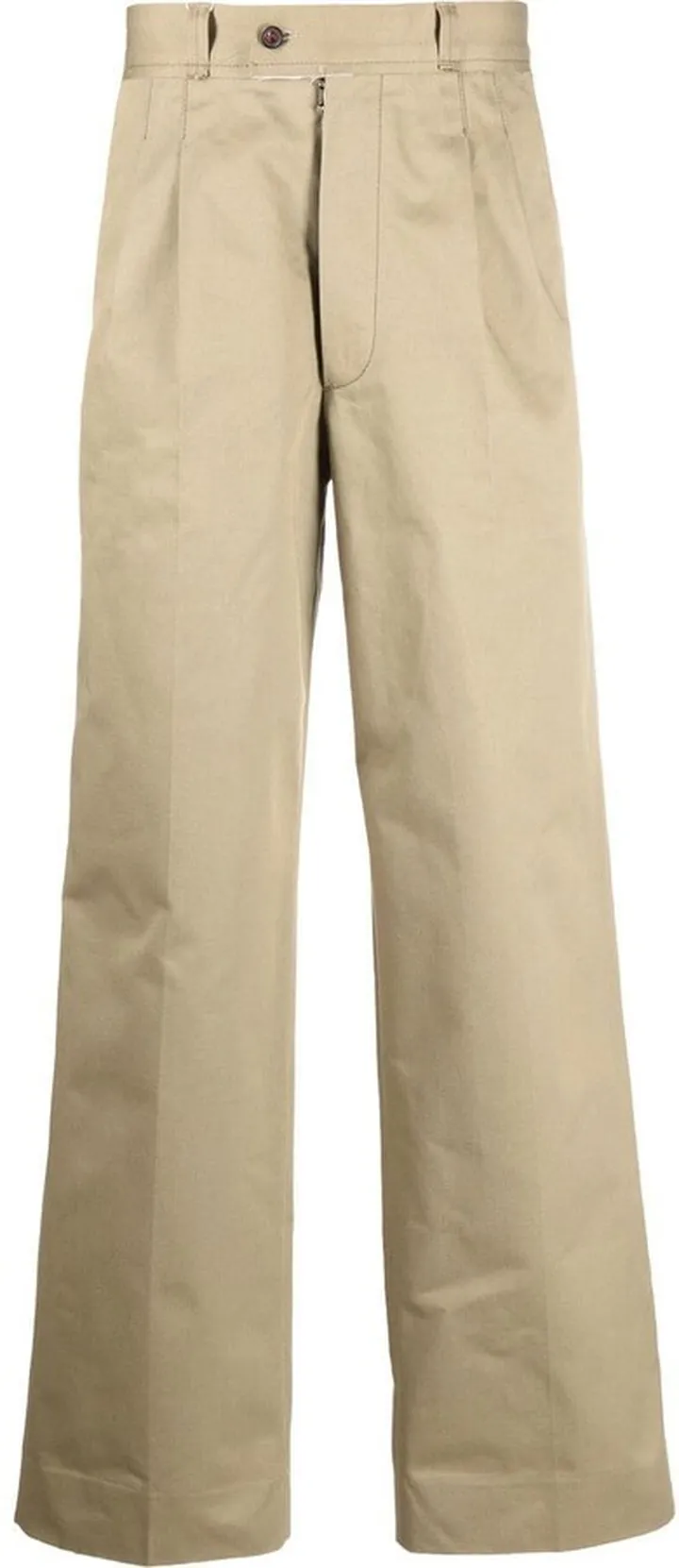 Mid-Rise Straight-Leg Trousers