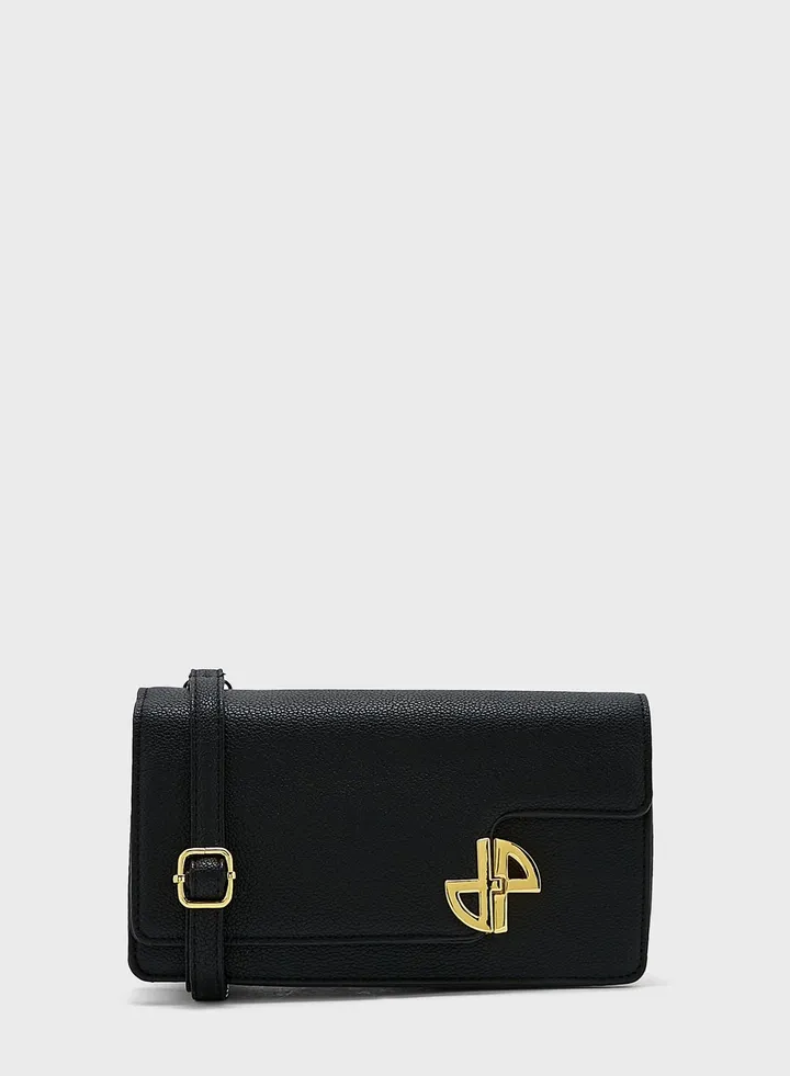 Flap Bag With Gold Clasp