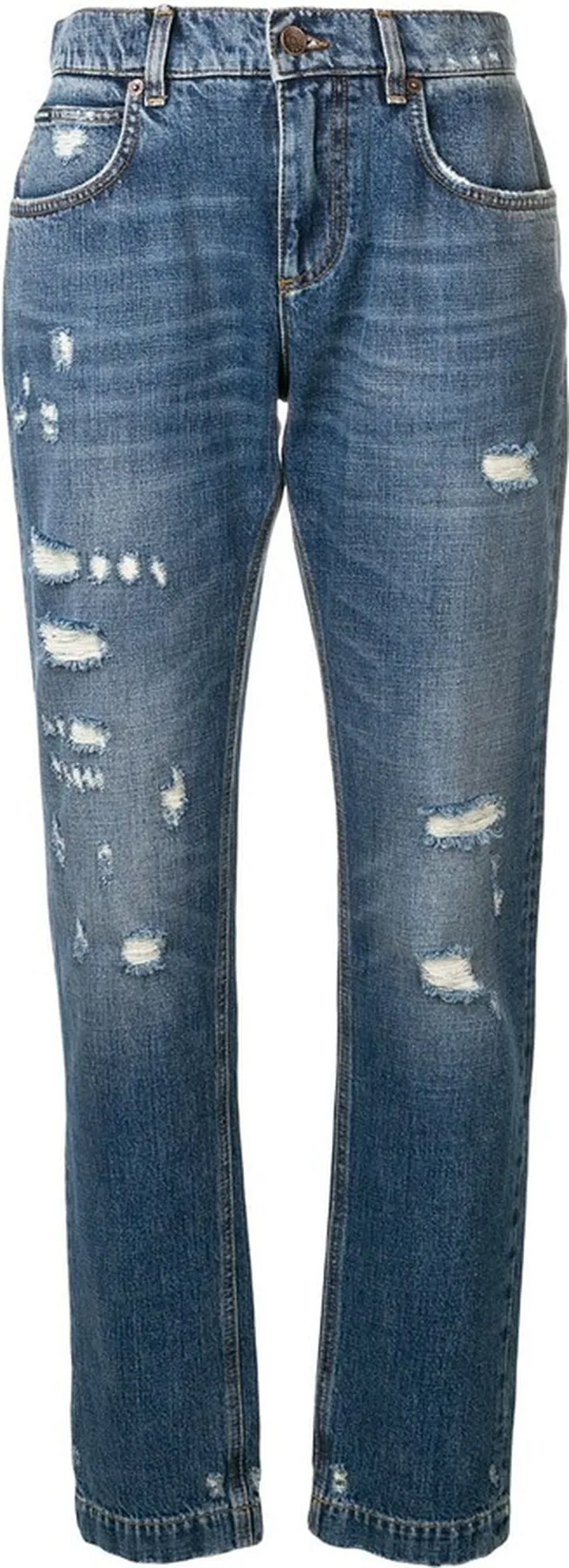 Distressed Effect Jeans
