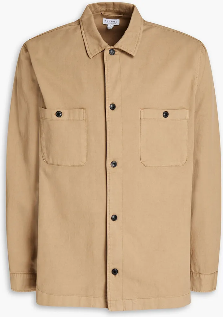 Stretch-cotton twill shirt