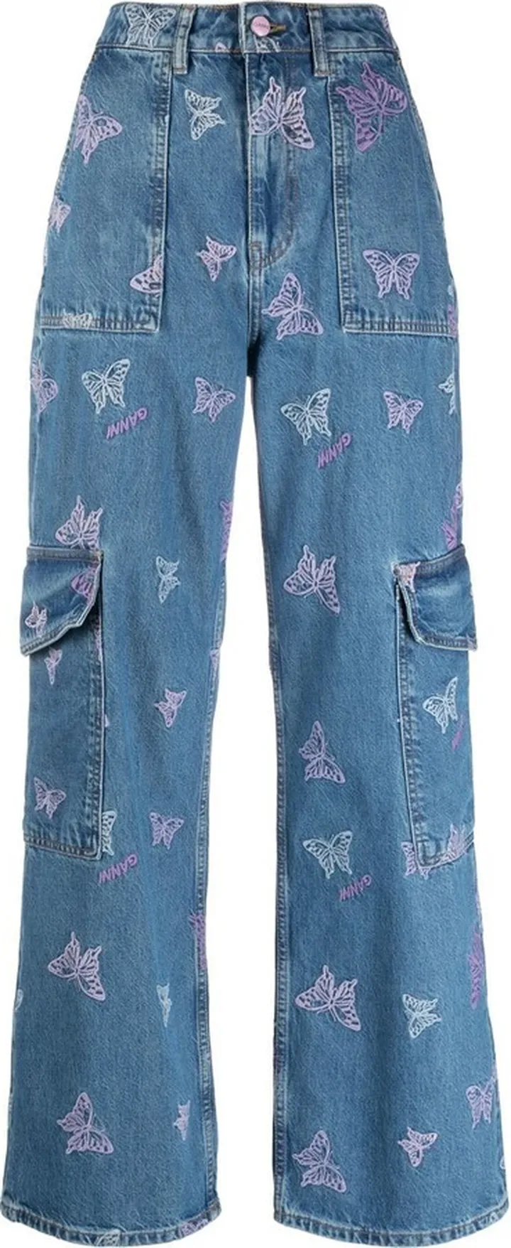 Logo Embroidered Jeans