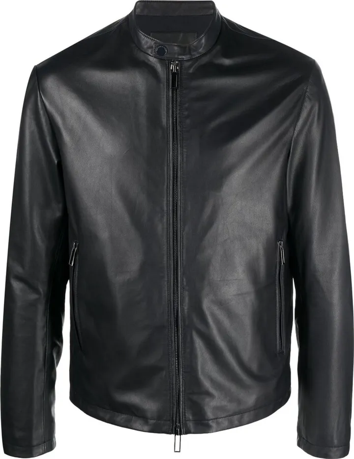 EMPORIO ARMANI- Leather Jacket