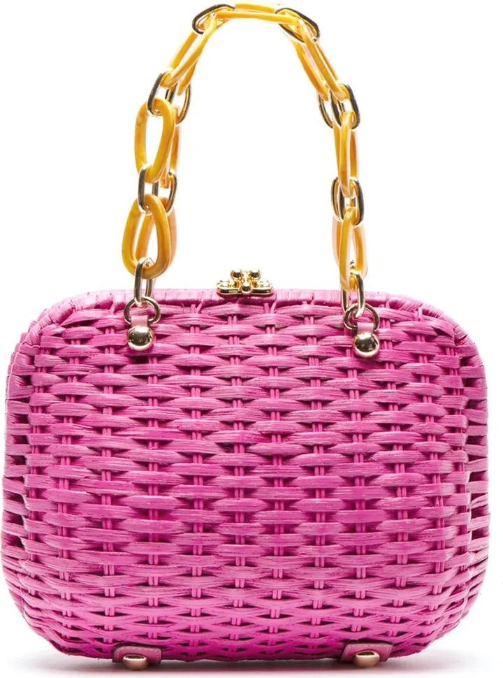Hen Wicker Basket Bag