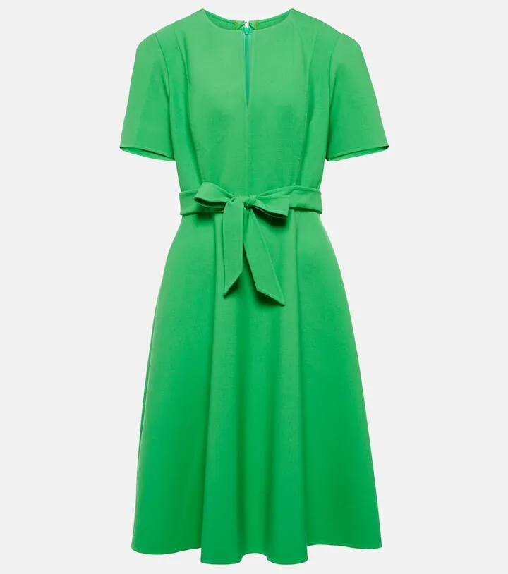 Wool-blend dress