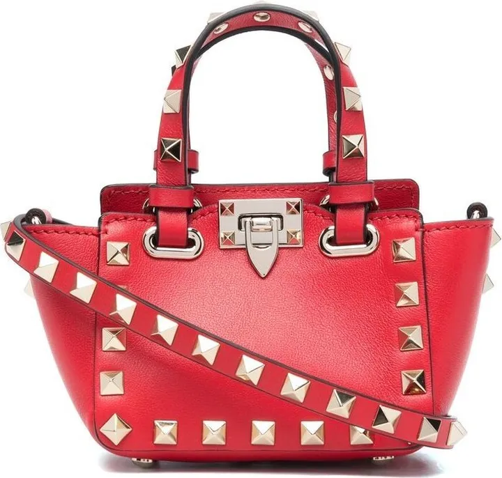 Rockstud leather crossbody bag