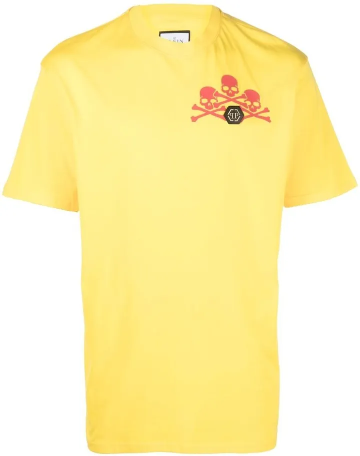skull-print detail T-shirt