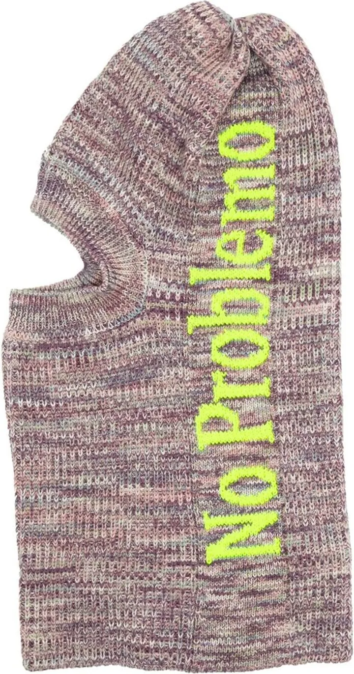 Intarsia-Knit Logo Balaclava