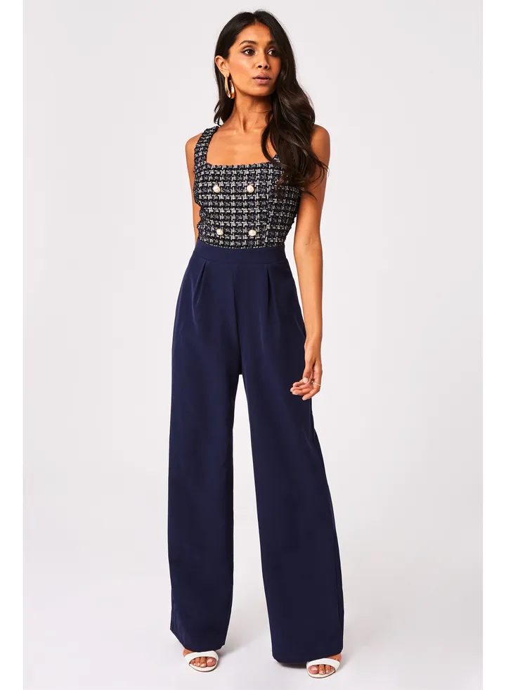 Little Mistress Navy Boucle Jsuit