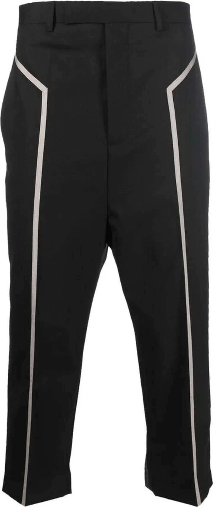 Side-Stripe Cropped Trousers