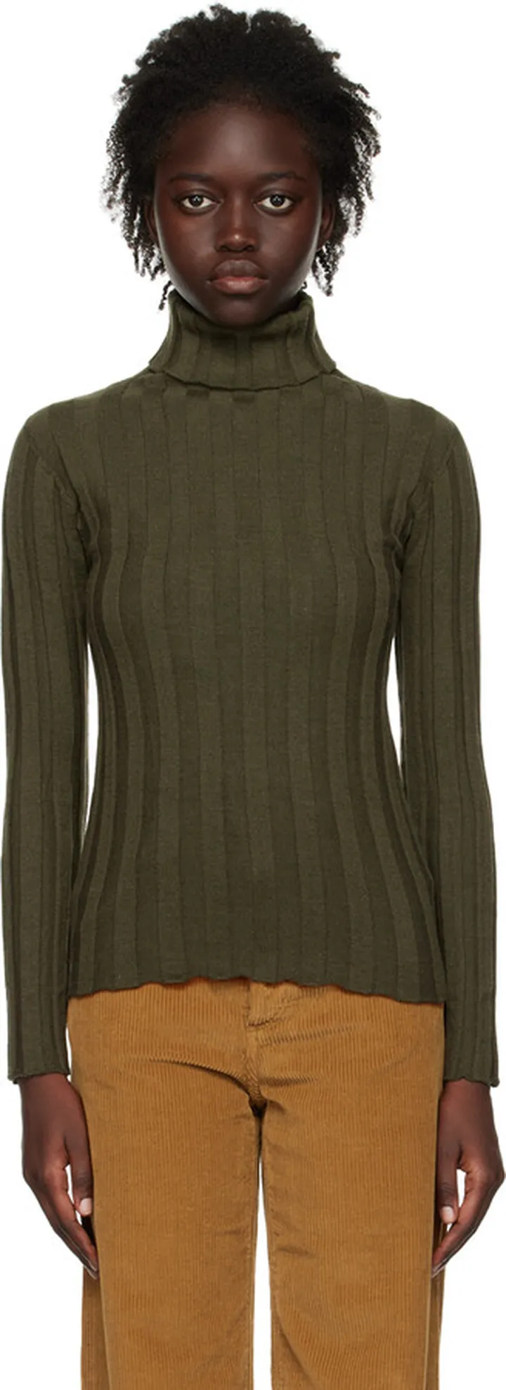 Baserange Green Adler Turtleneck