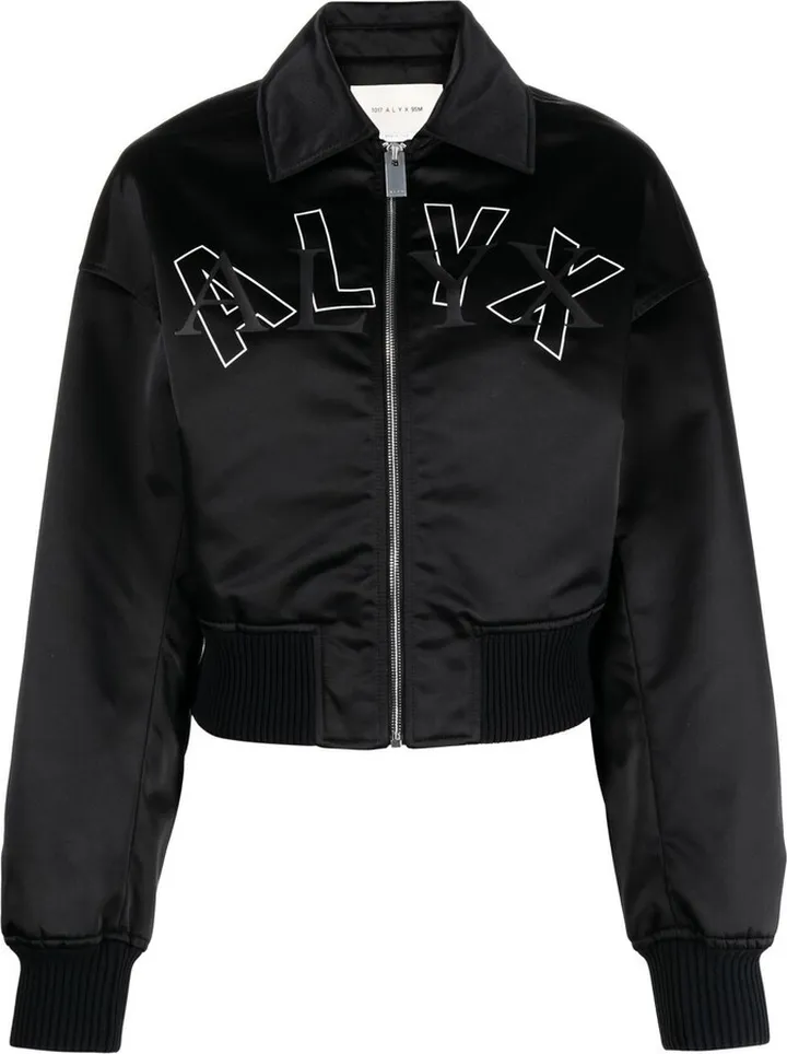 Embroidered Logo Bomber Jacket