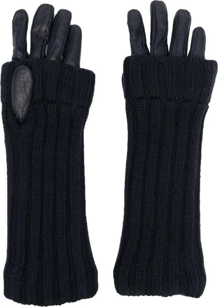 Chunky Ribbed-Knit Gloves