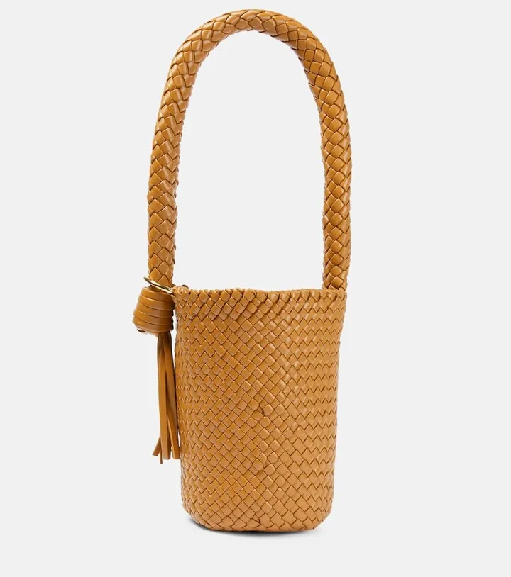 Kalimero Medium padded leather bucket bag