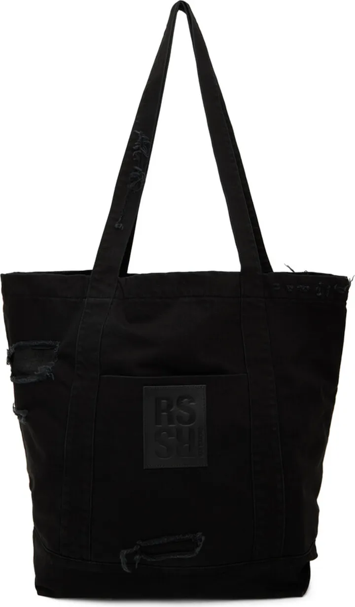 Raf Simons Black Distressed Tote